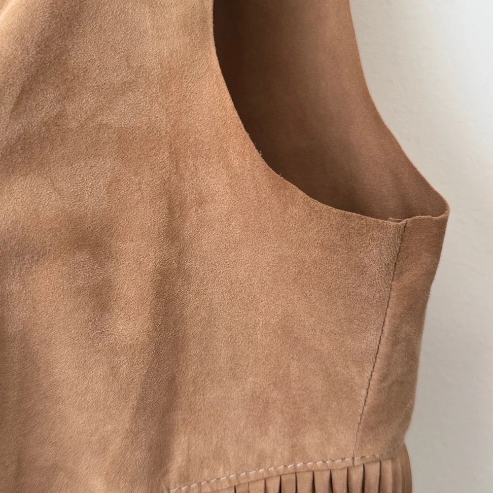 Lamarque Tan Suede Vest